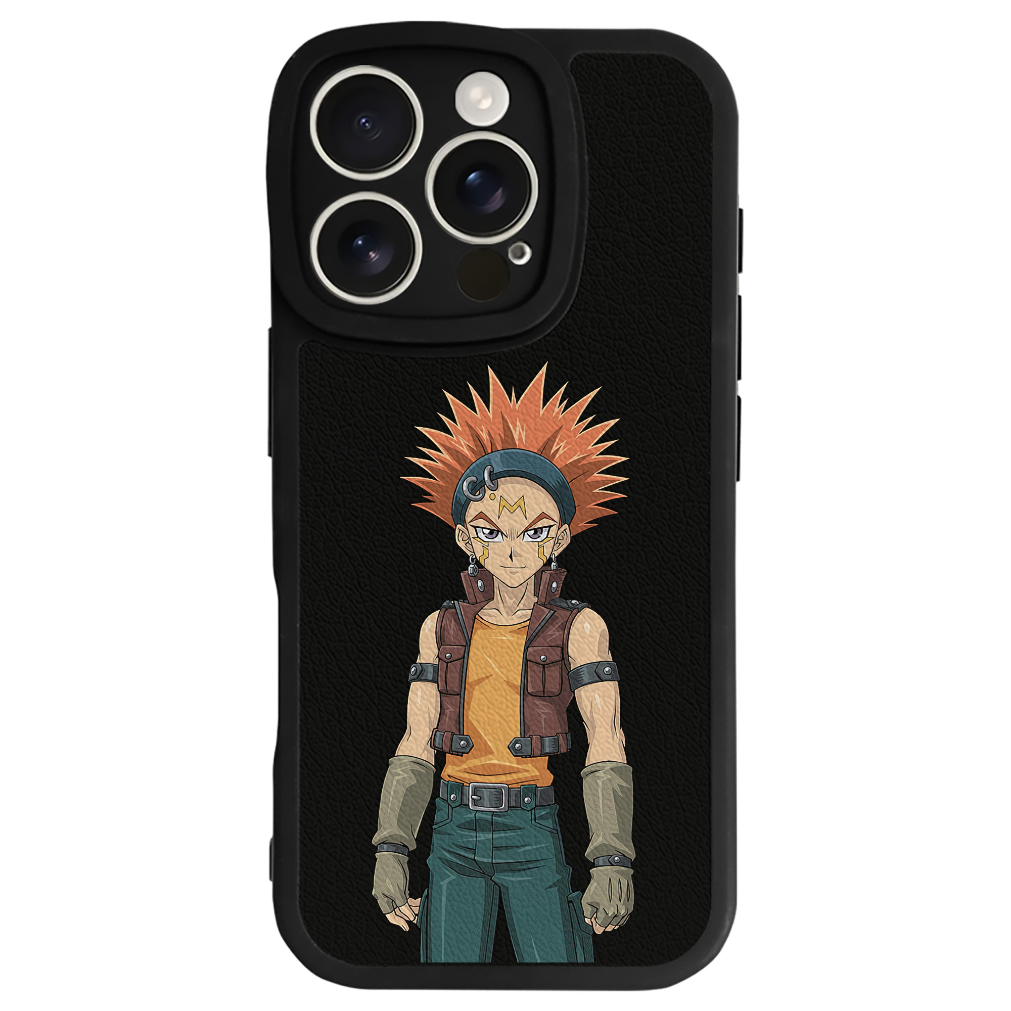 （画像用） 遊☆戯☆王 Yu-Gi-Oh! 【iPhone 16シリーズ対応】シリコンスマホケース（レザー調） 材質：シリコン